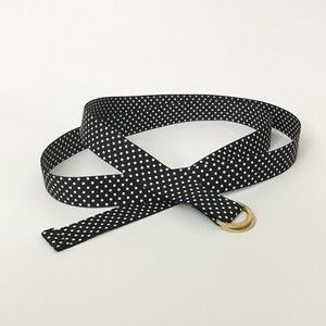 Black and White Polka Dot Belt 22W